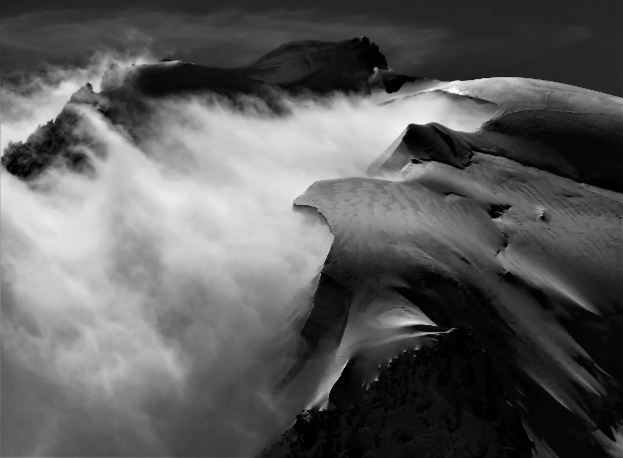 Massif du Mont-Blanc vu depuis l'Aiguille du Midi